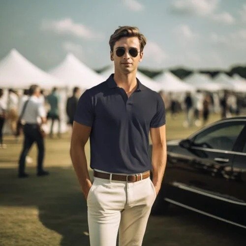 Men's Polo T-Shirt Spun Matty 220 GSM - View 3